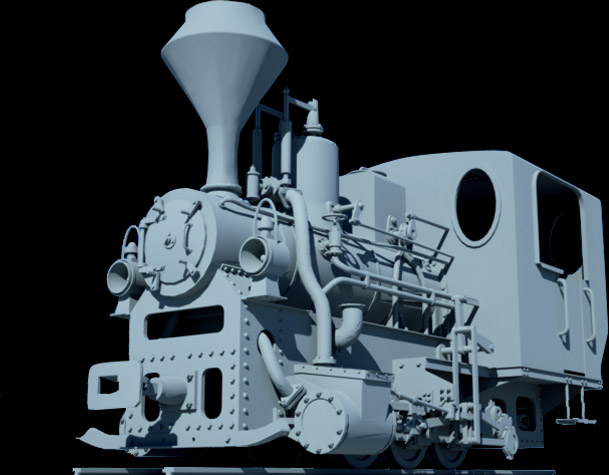 High-polygon OBJ model